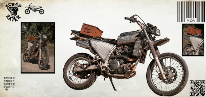 Modifizierter Geländemotorrad Kawasaki KLR 650