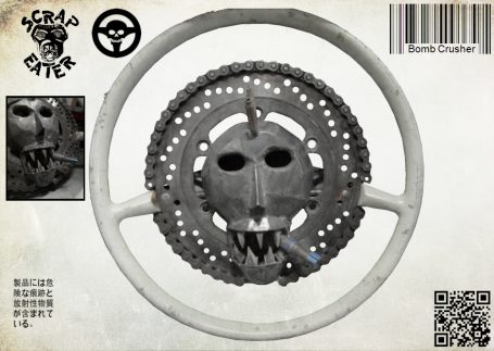 Mad Max inspiriertes Bomb Crusher Lenkrad.