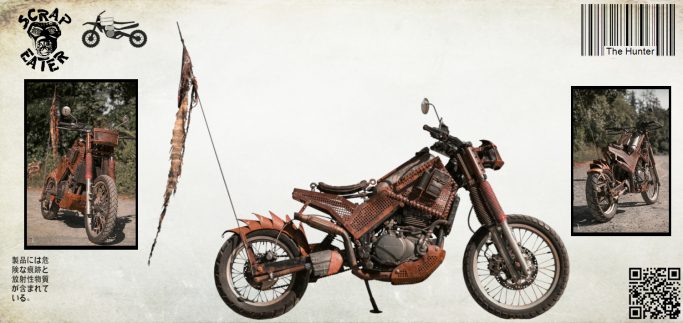 Kawasaki KLE 500 Motorrad mit unkonventionellem Design und kreativen Details.