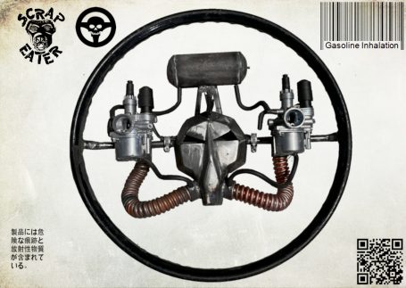 Mad Max inspiriertes Gasoline Inhalation Lenkrad