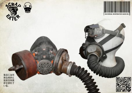 Fully functional Post-Apocalyptic Wasteland Endzeit ABC gasmask and only particle respirator (Universsal)