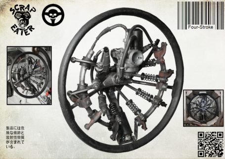 Mad Max inspiriertes Four-Stroke Lenkrad.