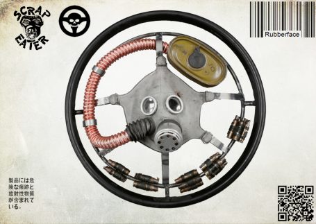 Mad Max inspiriertes Rubberface Lenkrad
