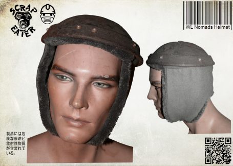 Rusty Post-Apocalyptic Wasteland Endzeit  Nomads Helmet with side facial cold protection.