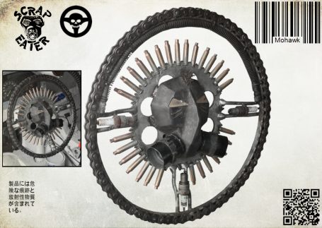 Mad Max inspiriertes Mohawk Lenkrad.