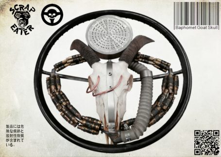 Mad Max inspiriertes Baphomet Goat Skull Lenkrad