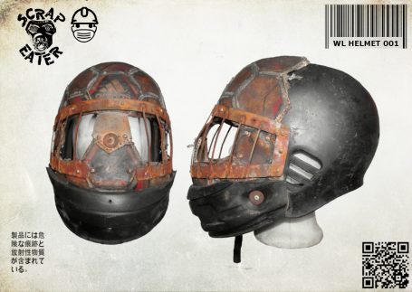 Simple Post-Apocalyptic Wasteland Endzeit helmet  with face protection.