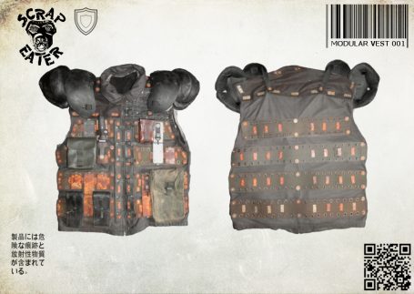 Post-Apocalyptic Wasteland Endzeit Modular Vest with shoulder pads (This vest can expand how ever you like) .