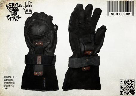 Post-Apocalyptic Wasteland Endzeit samurai gloves ( tekko ) with protective elements,
