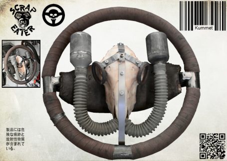 Mad Max inspiriertes Kummet Lenkrad.